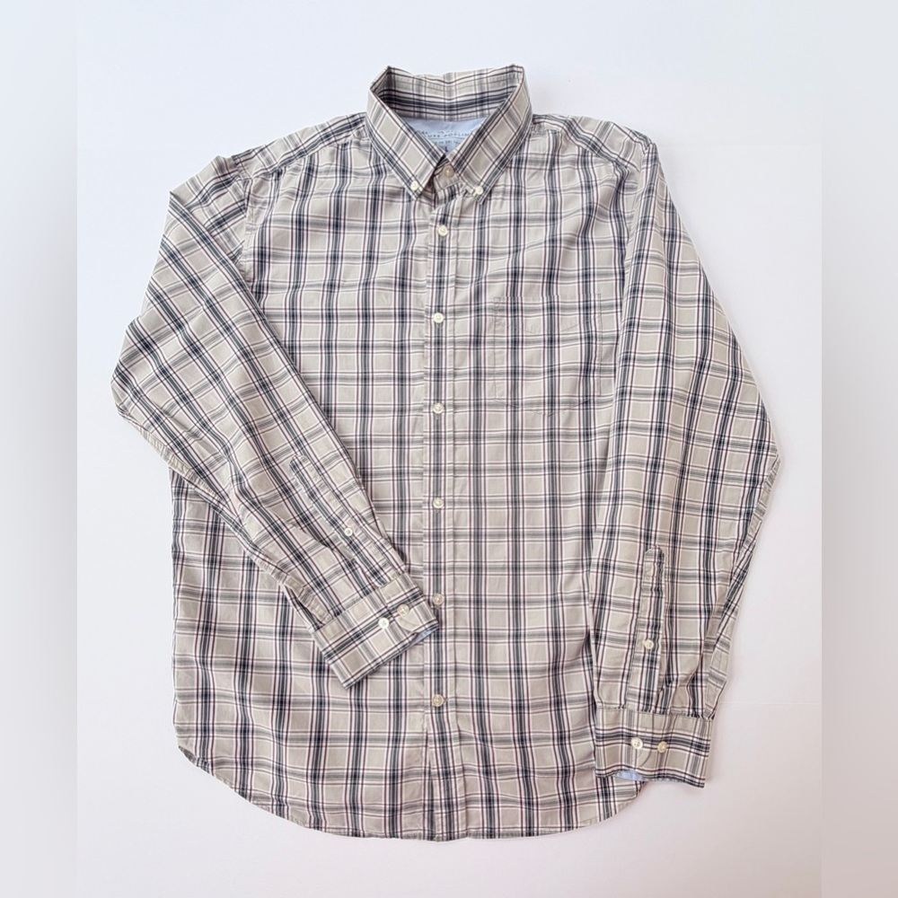 Men’s Banana Republic Luxe Poplin Long Sleeve Shirt Size Large​